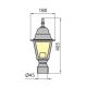 Venkovní lampa GARDEN 1xE27/100W/230V IP44 40,5 cm bílá