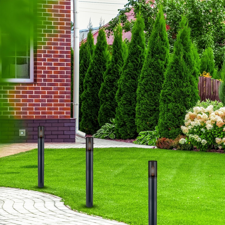 Venkovní lampa HARLEM 1xE27/60W/230V 80 cm IP44 černá