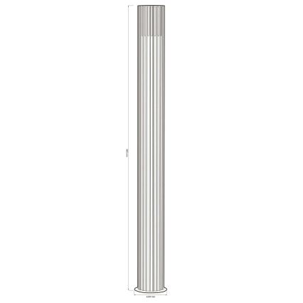 Venkovní lampa KUUSAMO 1xE27/20W/230V 74 cm IP54 antracit