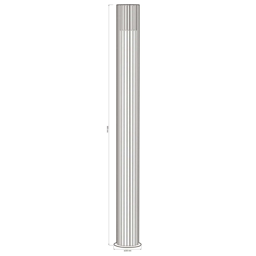 Venkovní lampa KUUSAMO 1xE27/20W/230V 74 cm IP54 antracit