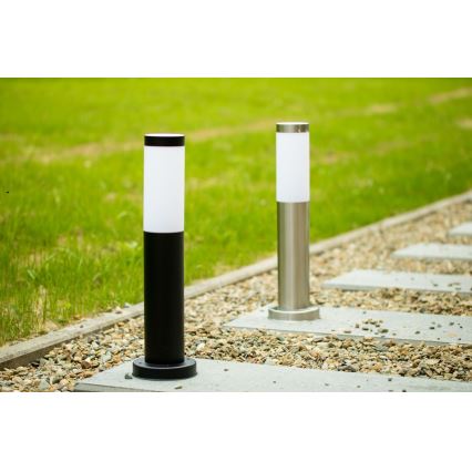 Venkovní lampa LIVIA 1xE27/10W/230V 45 cm IP44 stříbrná