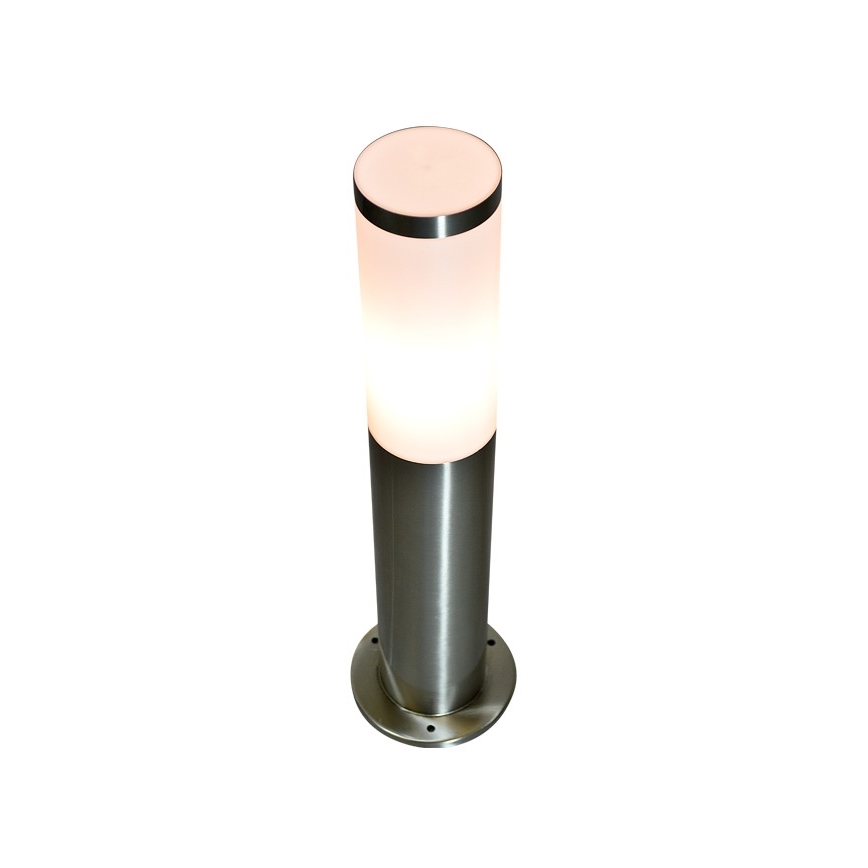 Venkovní lampa LIVIA 1xE27/10W/230V 45 cm IP44 stříbrná