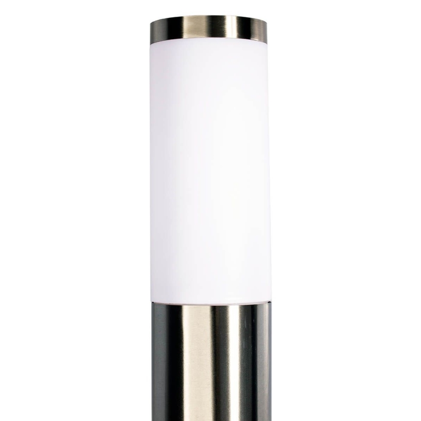 Venkovní lampa LIVIA 1xE27/10W/230V 45 cm IP44 stříbrná