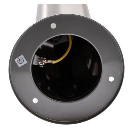 Venkovní lampa LIVIA 1xE27/10W/230V 45 cm IP44 stříbrná