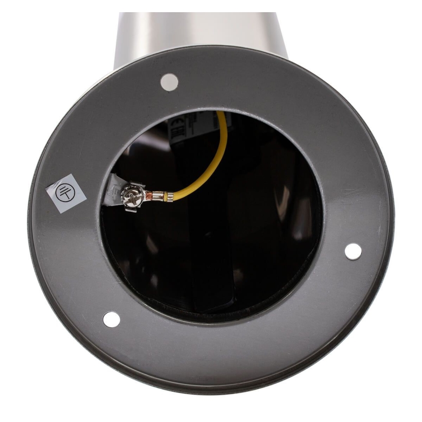 Venkovní lampa LIVIA 1xE27/10W/230V 45 cm IP44 stříbrná