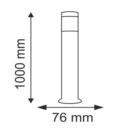 Venkovní lampa LIVIA 1xE27/40W/230V IP44