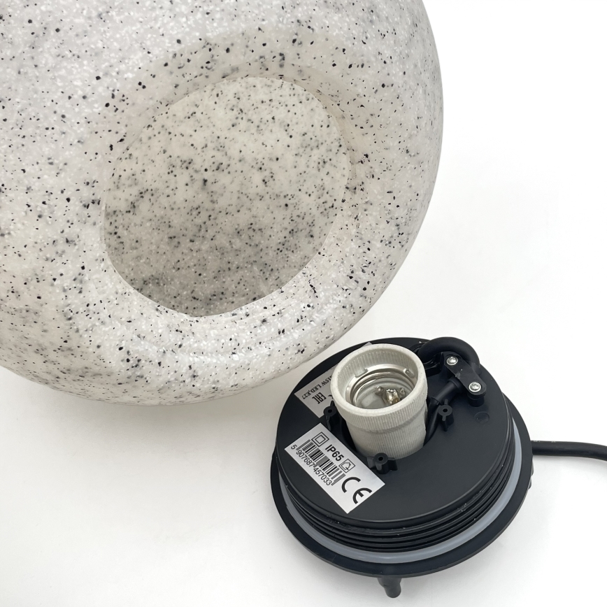 Venkovní lampa LUMISTONE 1xE27/15W/230V IP65 pr. 25 cm