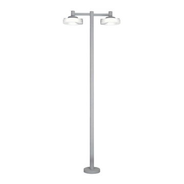 Venkovní lampa ROI 2x2Gx13/22W stříbrná / bílá Venkovní lampa ROI 2x2Gx13/22W stříbrná / bílá