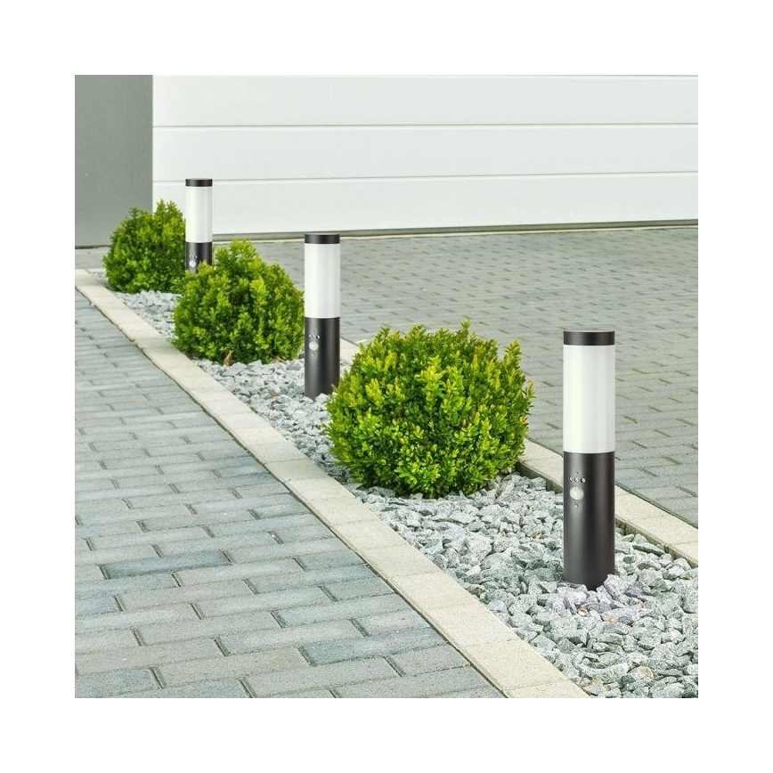 Venkovní lampa se senzorem 1xE27/60W/230V IP44 45cm antracit
