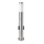 Venkovní lampa se senzorem + 2 zásuvkami SCHUKO 1xE27/60W/230V IP44 60cm matný chrom