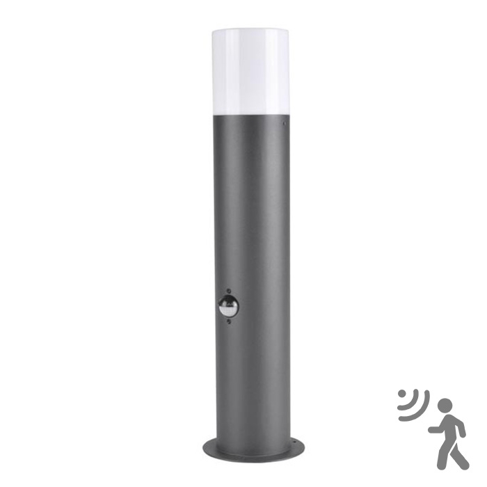 Venkovní lampa se senzorem DALLAS 1xE27/12W/230V IP44 grafit