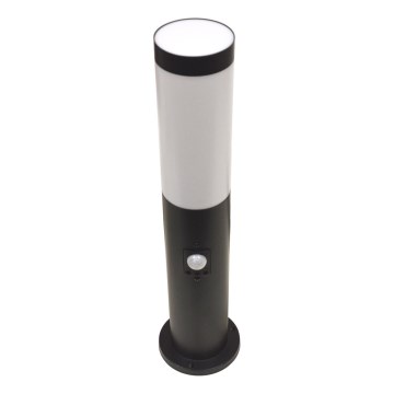Venkovní lampa se senzorem LOPPA 1xE27/60W/230V 45 cm IP44 černá