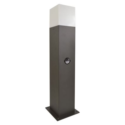 Venkovní lampa se senzorem NEW YORK 1xE27/12W/230V IP44 44 cm grafit