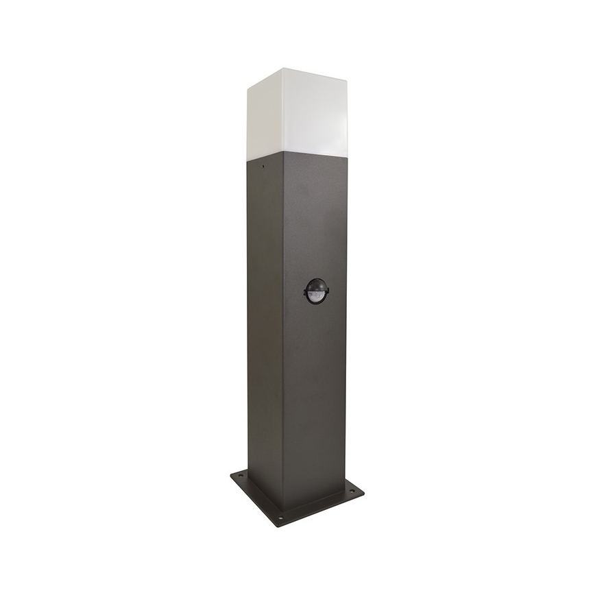 Venkovní lampa se senzorem NEW YORK 1xE27/12W/230V IP44 44 cm grafit