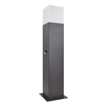 Venkovní lampa se senzorem NEW YORK 1xE27/12W/230V IP44 44 cm grafit