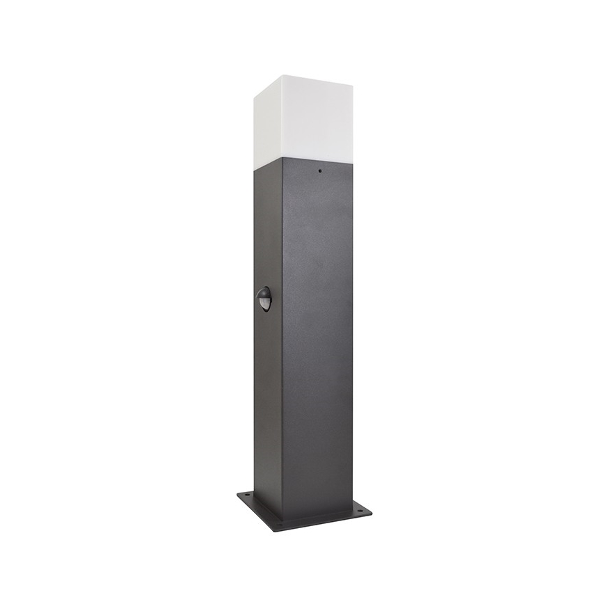 Venkovní lampa se senzorem NEW YORK 1xE27/12W/230V IP44 44 cm grafit
