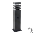 Venkovní lampa se senzorem TEKSAS 1xE27/12W/230V IP44 44 cm grafit