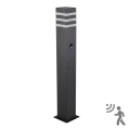 Venkovní lampa se senzorem TEKSAS 1xE27/12W/230V IP44 74 cm grafit