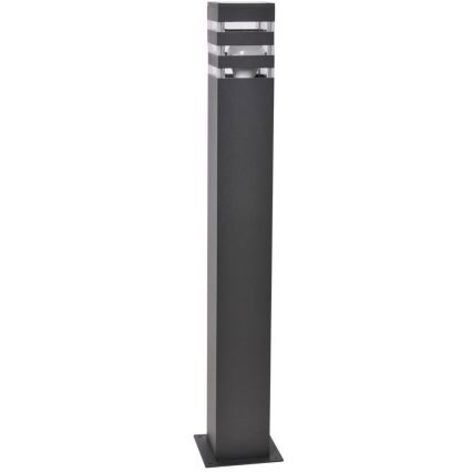 Venkovní lampa se senzorem TEKSAS 1xE27/12W/230V IP44 74 cm grafit