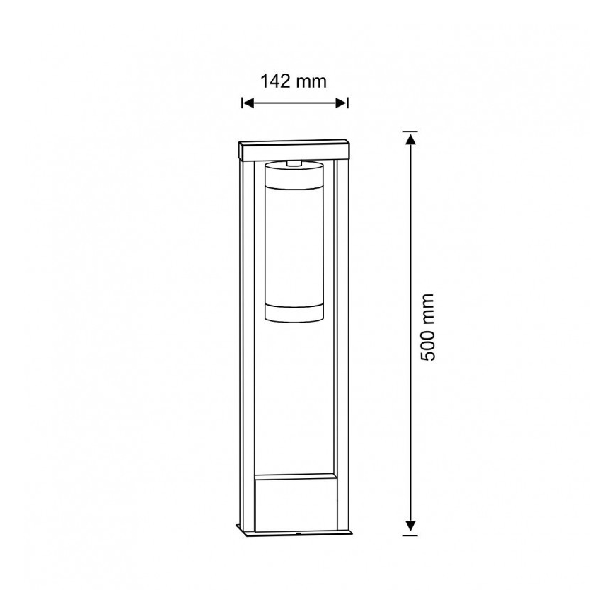 Venkovní lampa SPECTRA 1xE27/10W/230V IP44 50 cm