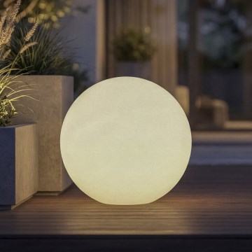 Venkovní lampa STONO 1xE27/15W/230V pr. 20 cm IP65 bílá