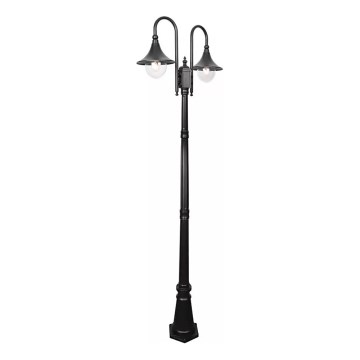 Venkovní lampa TALEZ 2xE27/15W/230V IP44 černá