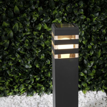 Venkovní lampa TEKSAS 1xE27/12W/230V IP44 74 cm grafit