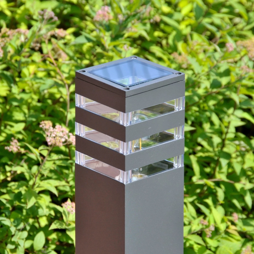 Venkovní lampa TEKSAS 1xE27/12W/230V IP44 74 cm grafit