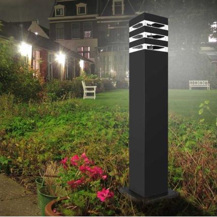 Venkovní lampa TEKSAS 1xE27/12W/230V IP44 74 cm grafit