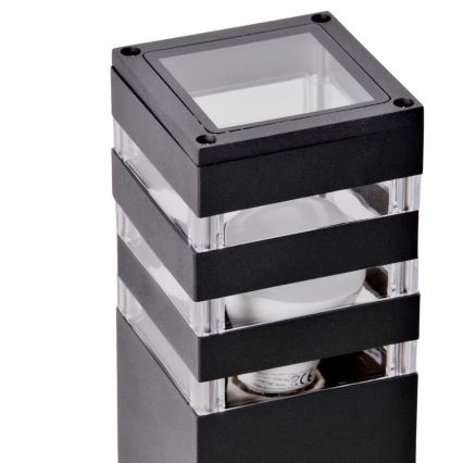 Venkovní lampa TEKSAS 1xE27/12W/230V IP44 74 cm grafit