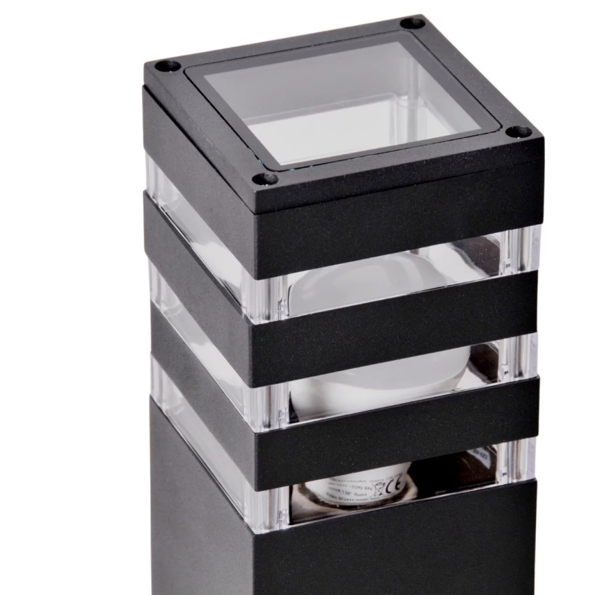 Venkovní lampa TEKSAS 1xE27/12W/230V IP44 74 cm grafit