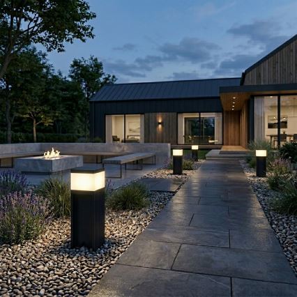 Venkovní lampa VESPER 1xG9/5W/230V IP44 30 cm černá
