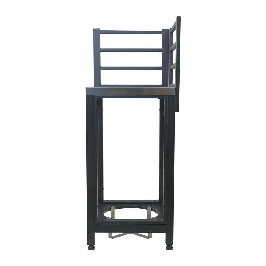 Venkovní modul rohový 47x47x123 cm černá/nerez