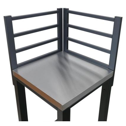 Venkovní modul rohový 47x47x123 cm černá/nerez