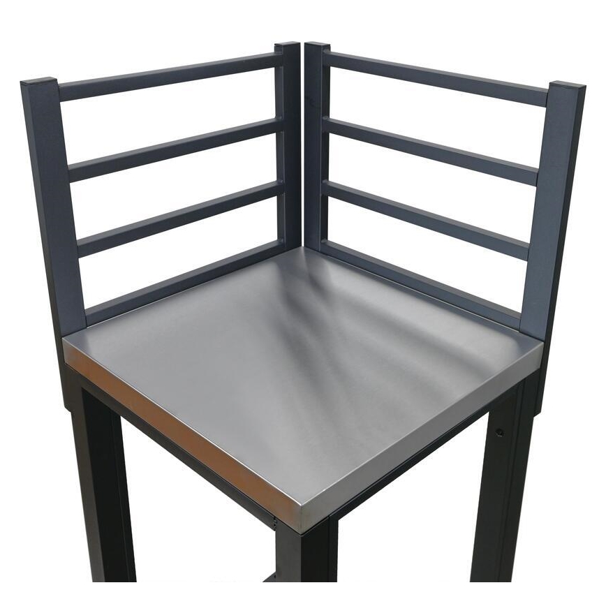 Venkovní modul rohový 47x47x123 cm černá/nerez
