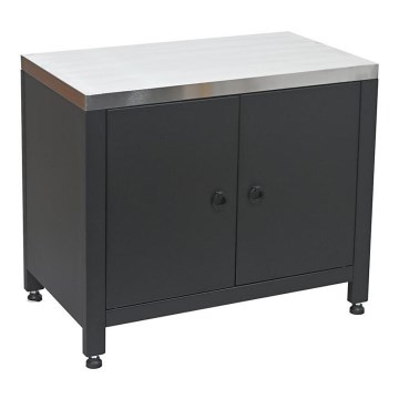 Venkovní modul skříňka pod gril 80x47x69 cm černá/nerez