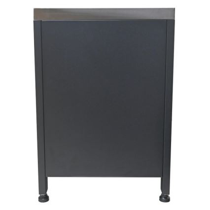 Venkovní modul skříňka pod gril 80x47x69 cm černá/nerez