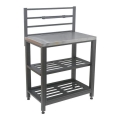 Venkovní modul stůl 80x47x123 cm černá/nerez