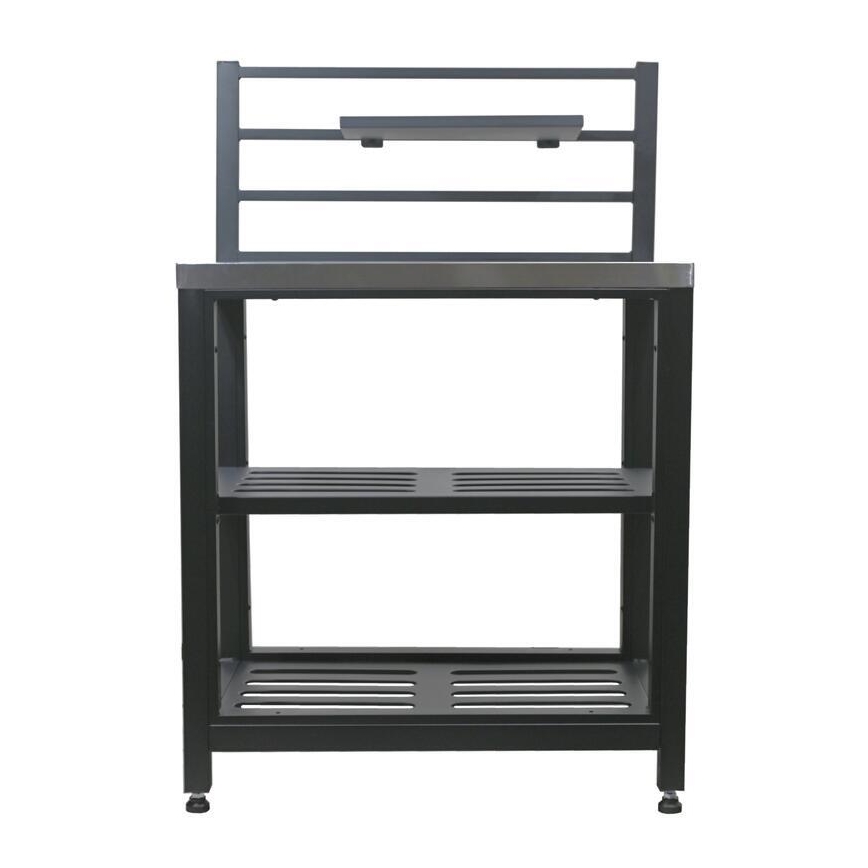Venkovní modul stůl 80x47x123 cm černá/nerez