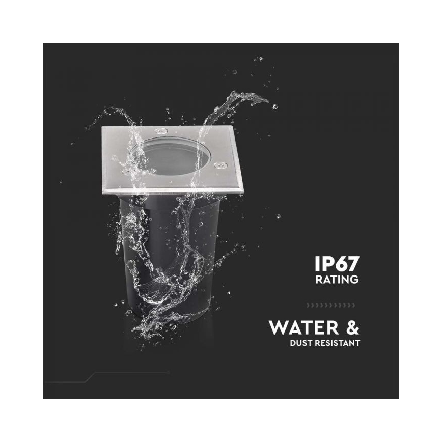 Venkovní nájezdové svítidlo 1xGU10/35W/230V IP67