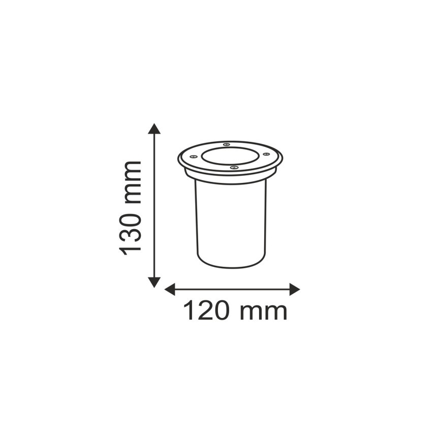 Venkovní nájezdové svítidlo COMETA 1xGU10/50W/230V IP65