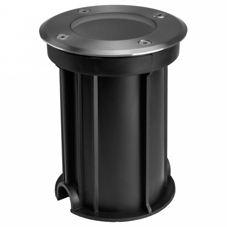Venkovní nájezdové svítidlo LUKKA CONNECT 1xGU10/4W/230V IP67 matný chrom kulatý