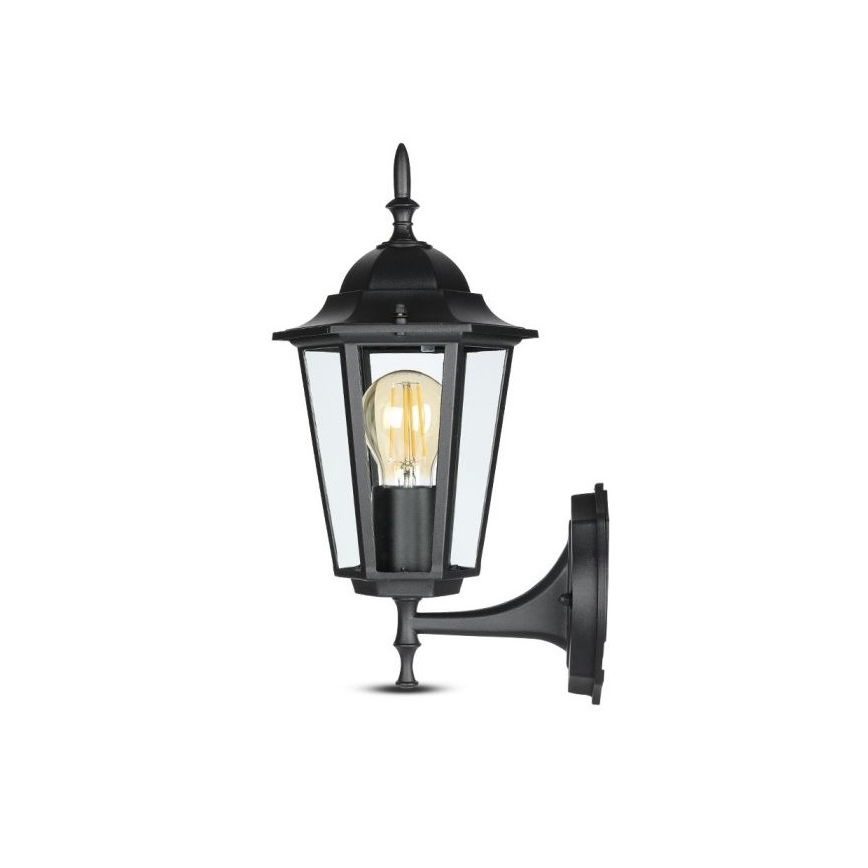 Venkovní nástěnná lampa 1xE27/40W/230V IP44 černá