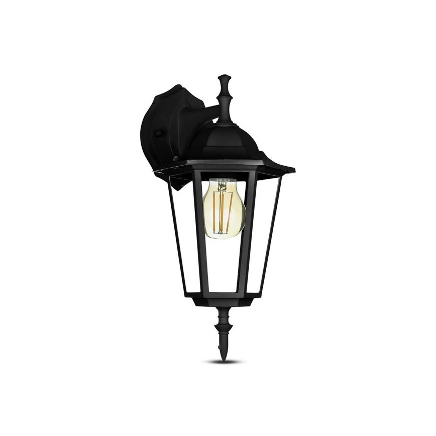 Venkovní nástěnná lampa 1xE27/40W/230V IP44 černá