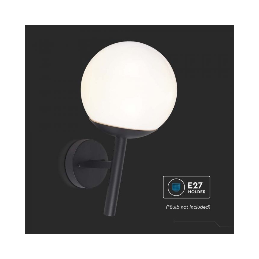Venkovní nástěnná lampa 1xE27/60W/230V IP44 černá
