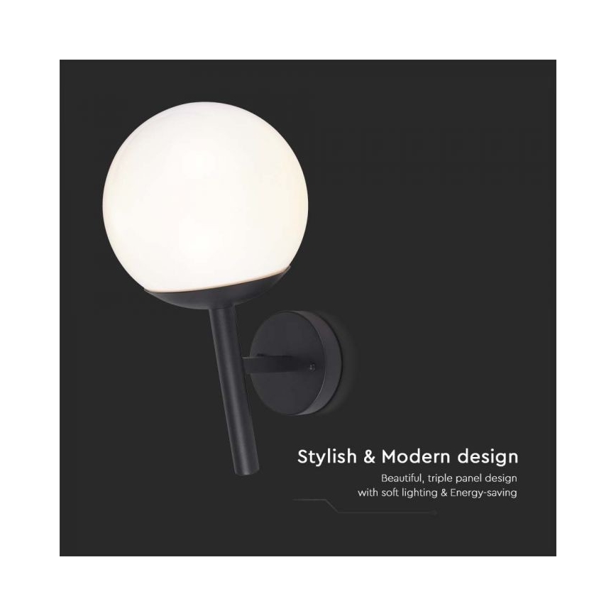 Venkovní nástěnná lampa 1xE27/60W/230V IP44 černá