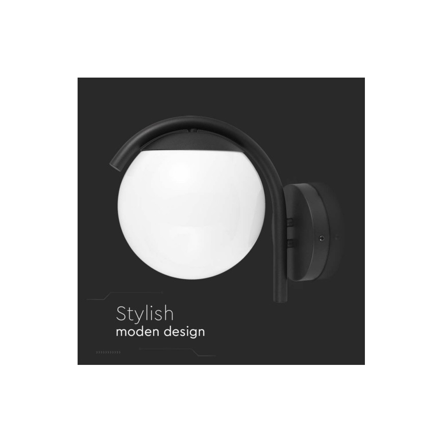 Venkovní nástěnná lampa 1xE27/60W/230V IP44 černá