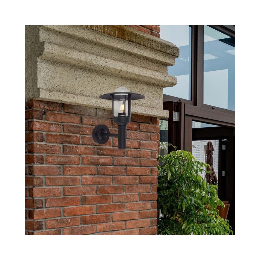 Venkovní nástěnná lampa 1xE27/60W/230V IP44 černá