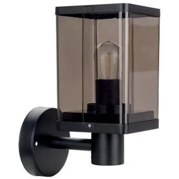 Venkovní nástěnná lampa 1xE27/60W/230V IP44 černá/kouřová hnědá