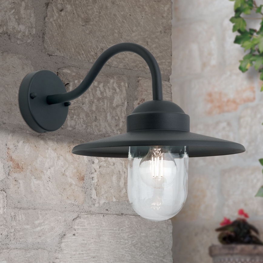 Venkovní nástěnná lampa EDWARD 1xE27/60W/230V IP44 černá